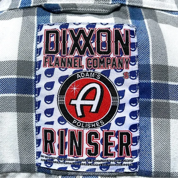 DIXXON Women’s ADAM’S POLISHES RINSER Plaid Flannel Shirt Limited Edition Size S - Picture 4 of 13